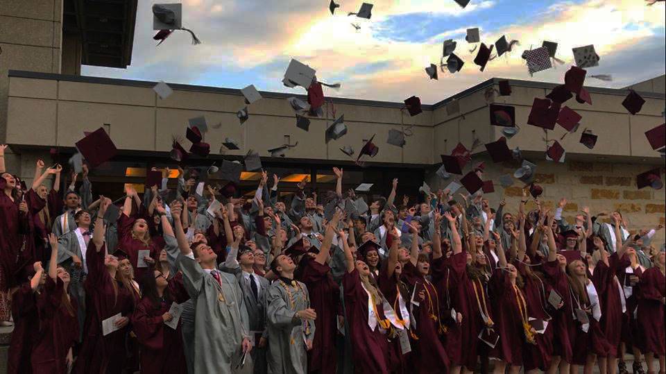 Graduation cap toss