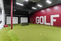 Golf Simulator bay at The R